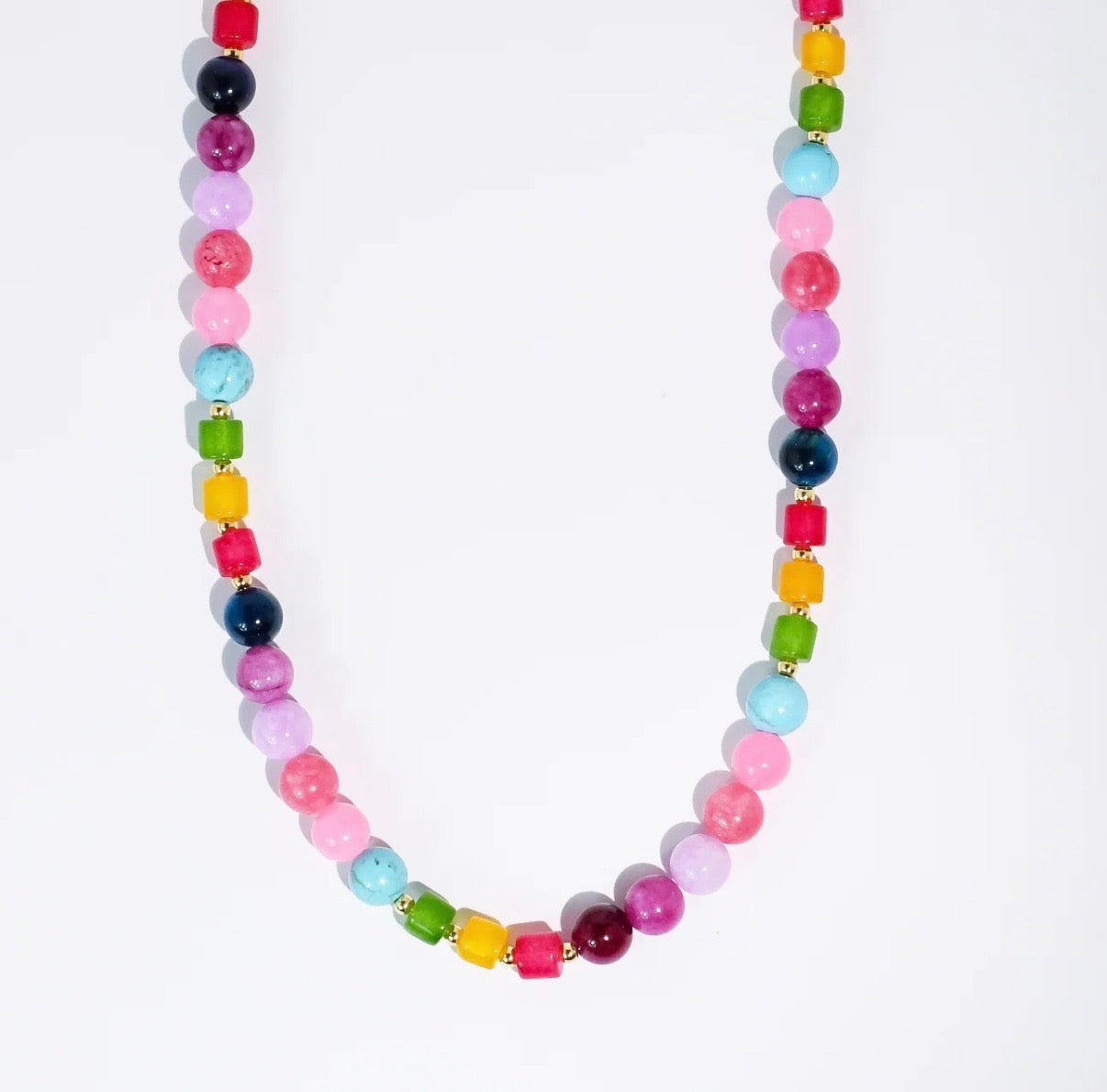 Bubblegum Breeze Beaded Necklace