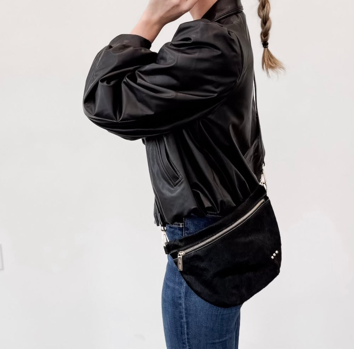 Pretty Simple Hair Hide Bum Bag Black