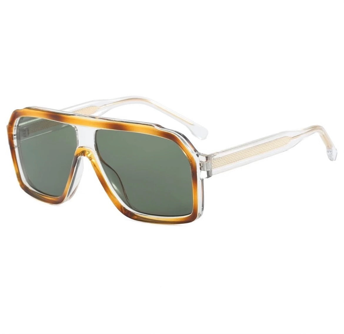Pretty Simple Retro Tortoise Aviator Sunglasses