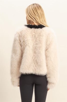 Fur Baby Jacket Cream/Black