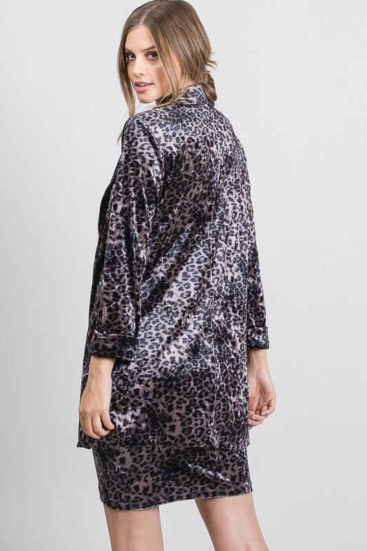 Living On The Edge Velvet Blazer