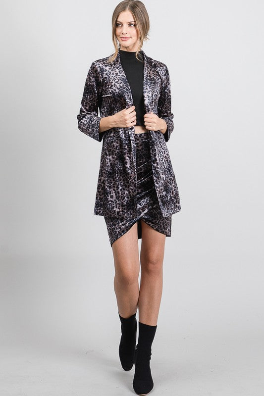 Living On The Edge Velvet Blazer
