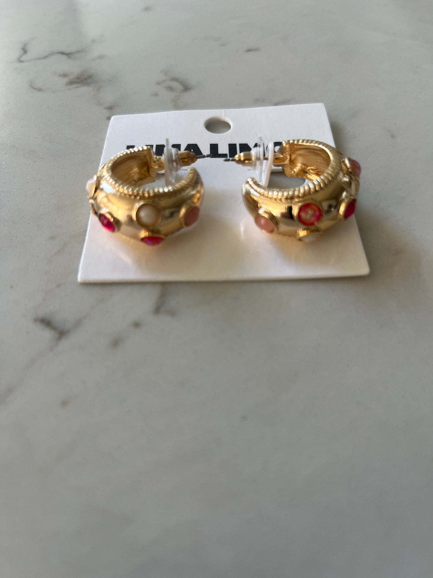 As You Are Earrings Pink Multi