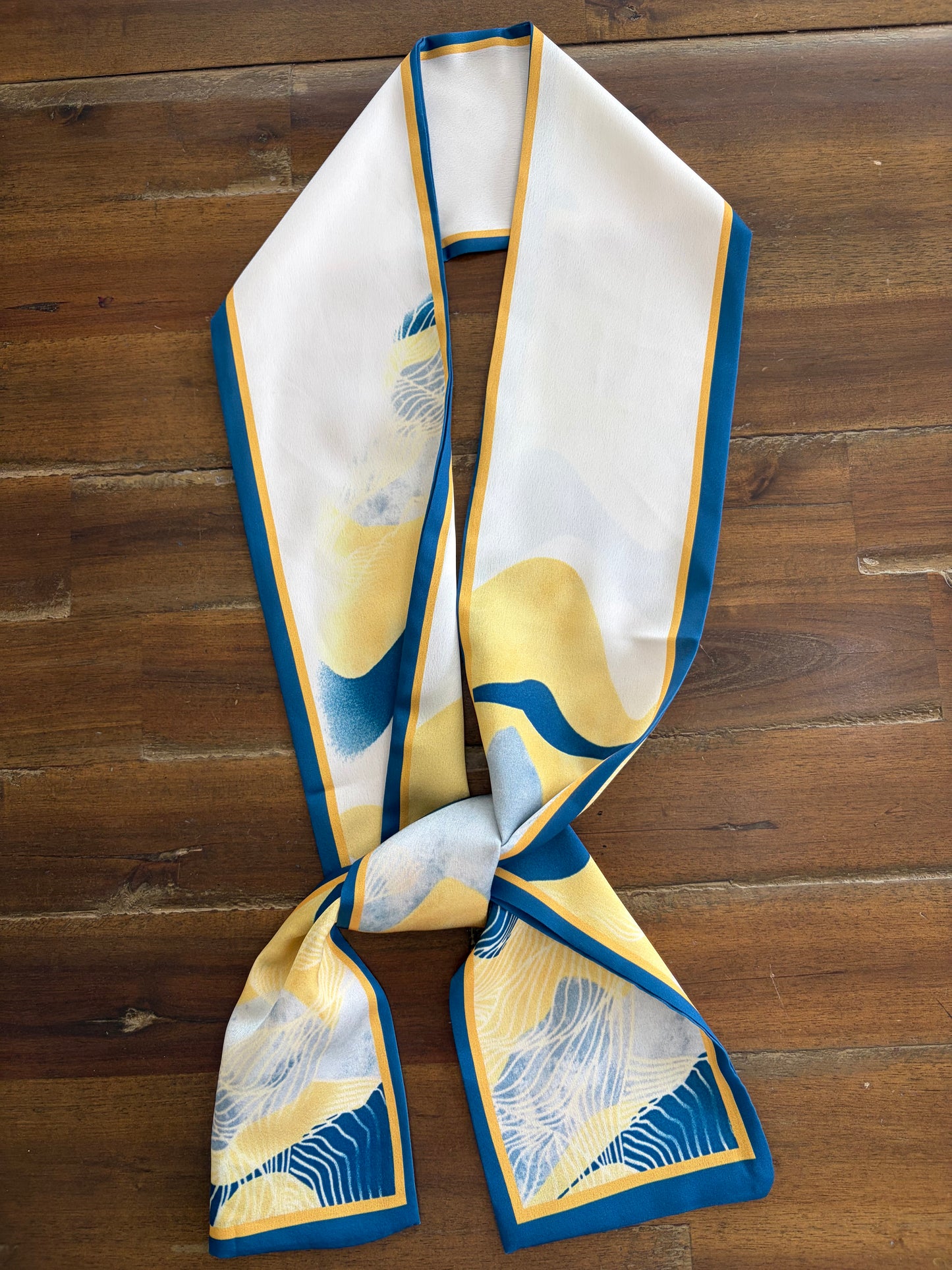 White Waves Scarf/Sash