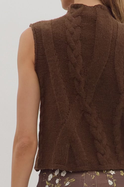 Coco Dreams Sweater Top Brown