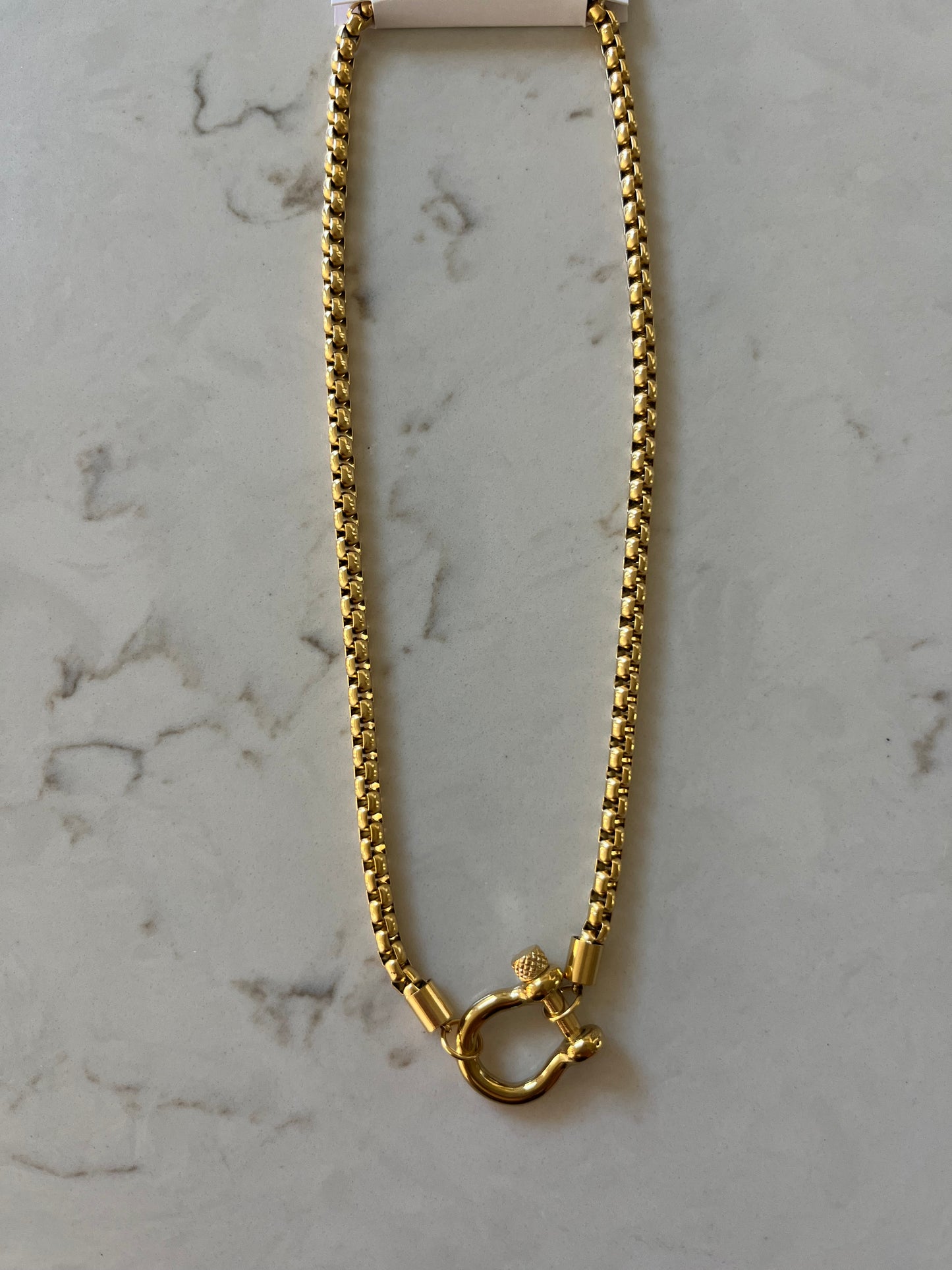 Pretty Simple Lucky Me Horseshoe Toggle Necklace