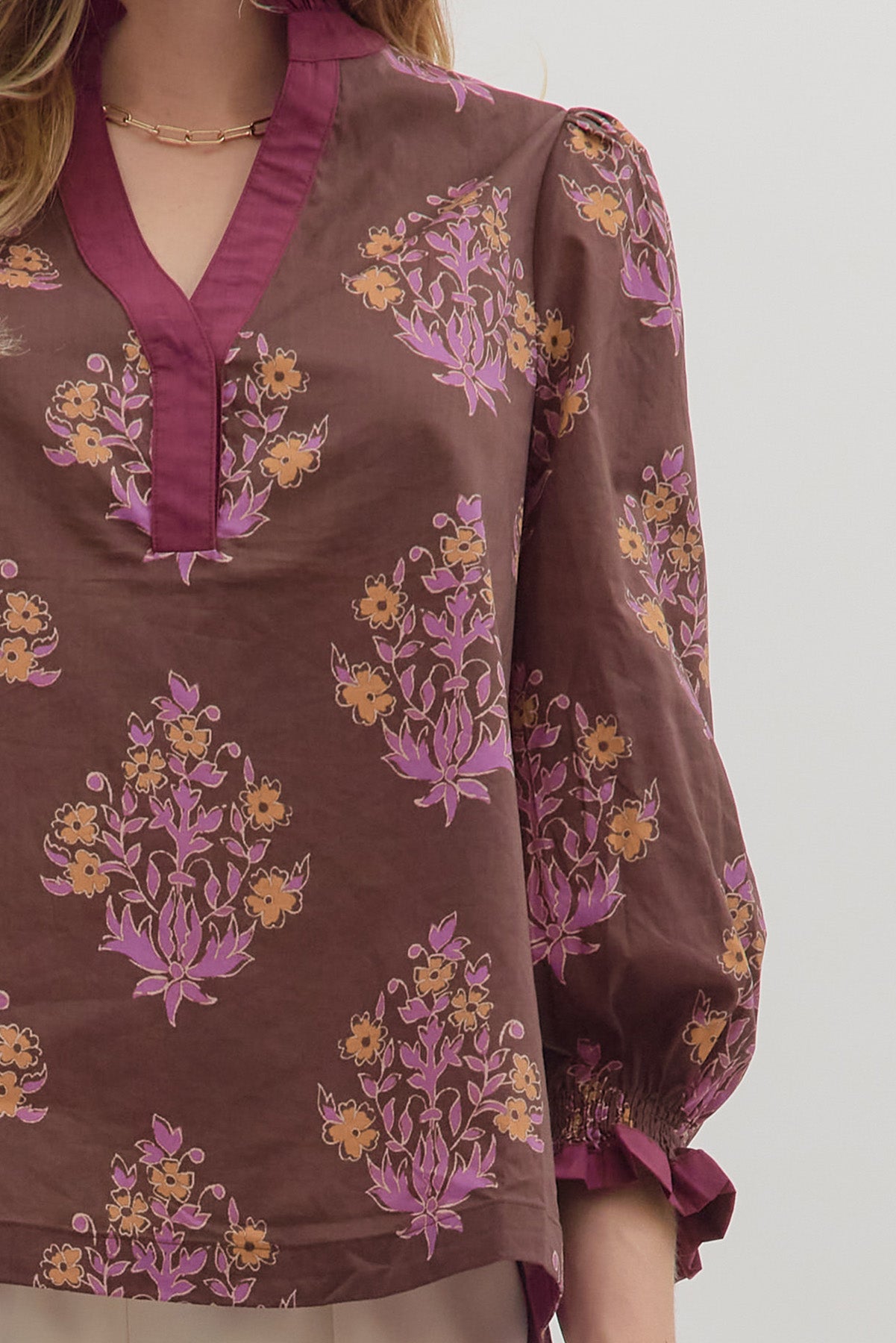 Busy Woman Top Chocolate