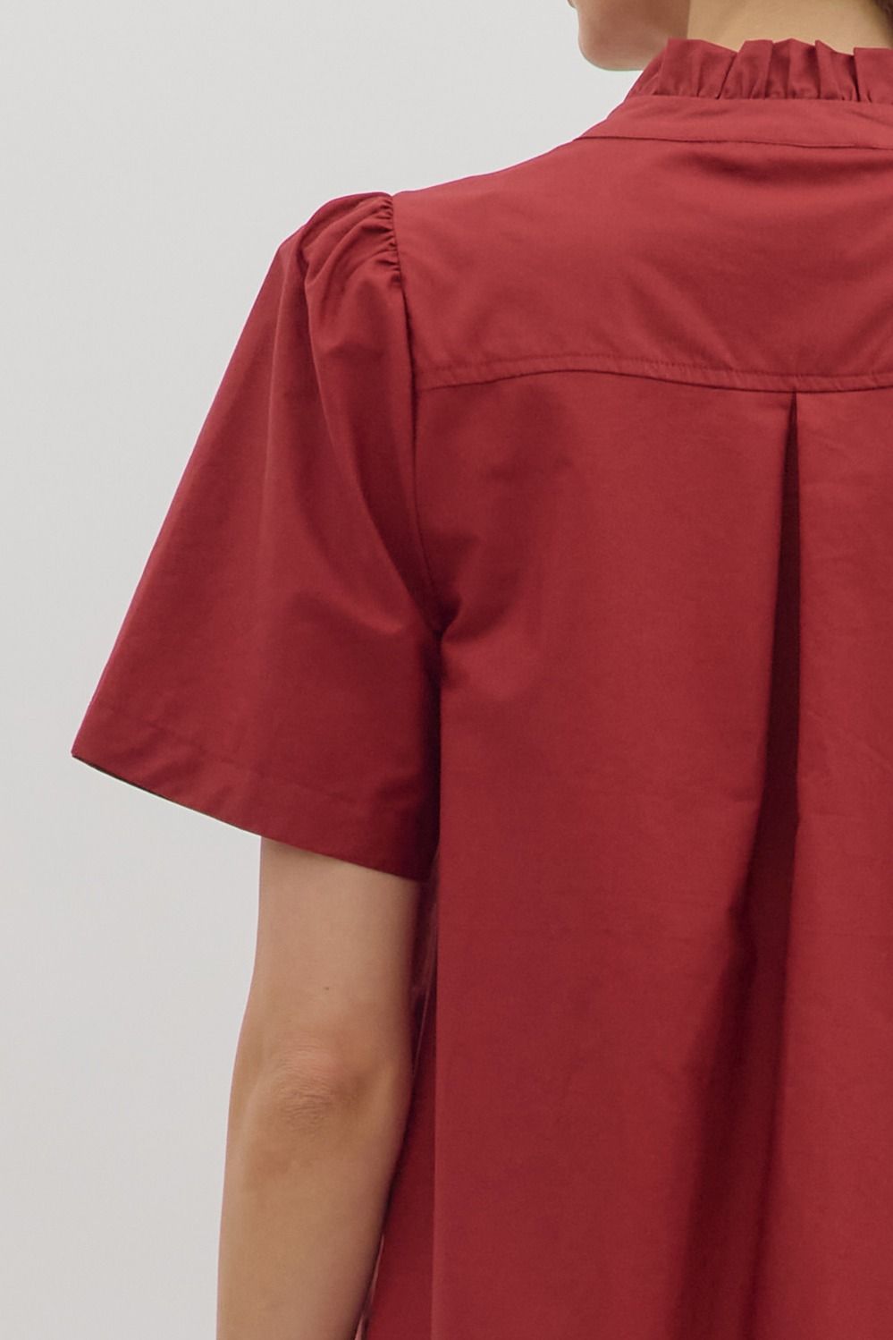 Look My Way Dress Burgundy