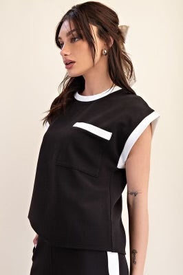 On Cloud 9 Top Black