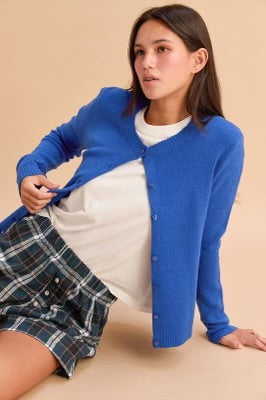 Second Chance Cardigan Sweater Cobalt