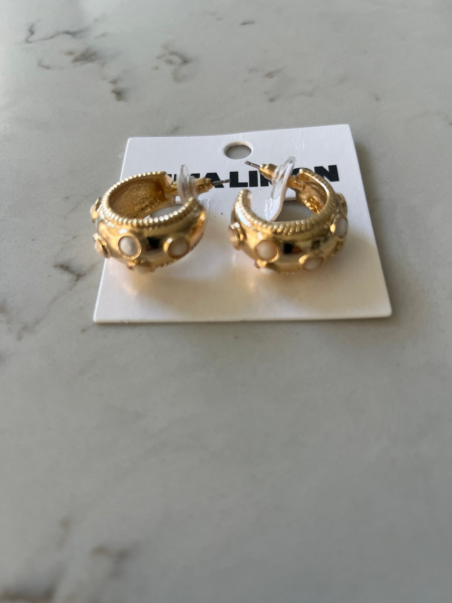 As You Are Earrings White Multi