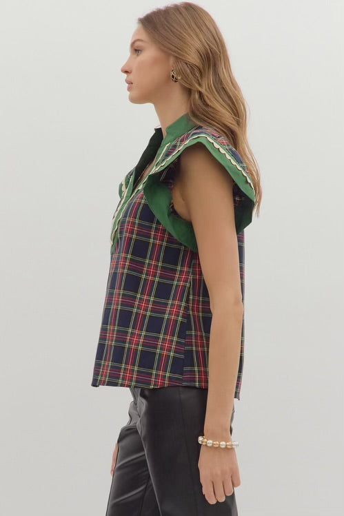 Back In Plaid Top