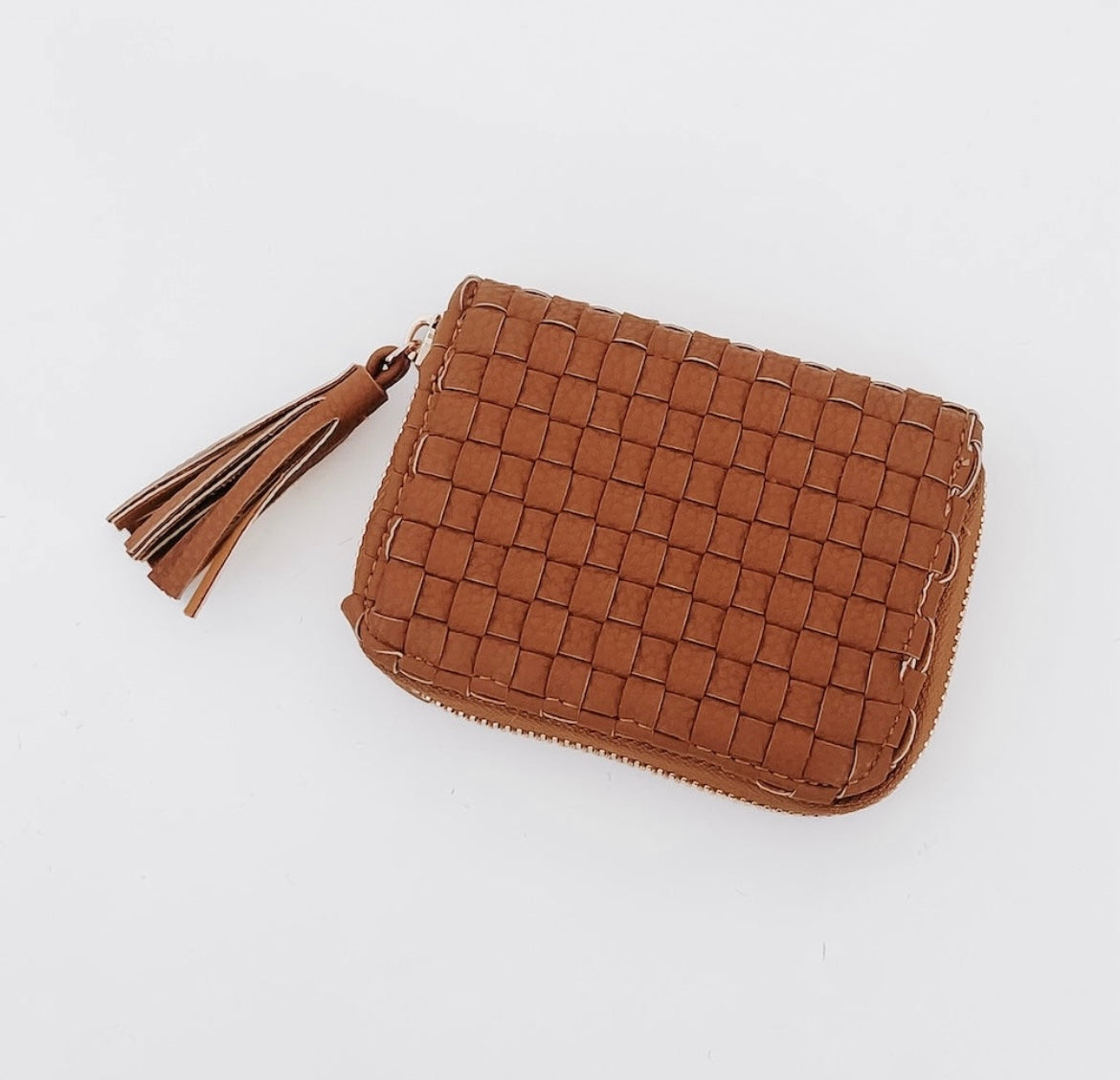 Pretty Simple Woven Wallet Chestnut