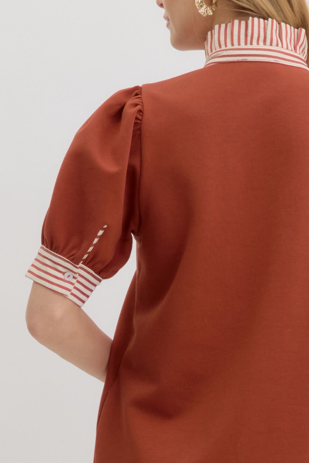 Girl On The Go Dress Rust