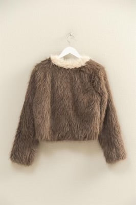 Fur Baby Jacket Brown/Cream