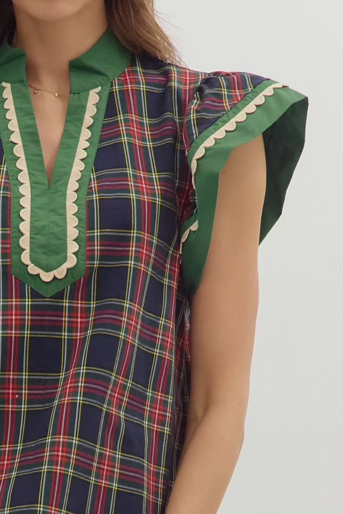 Back In Plaid Top