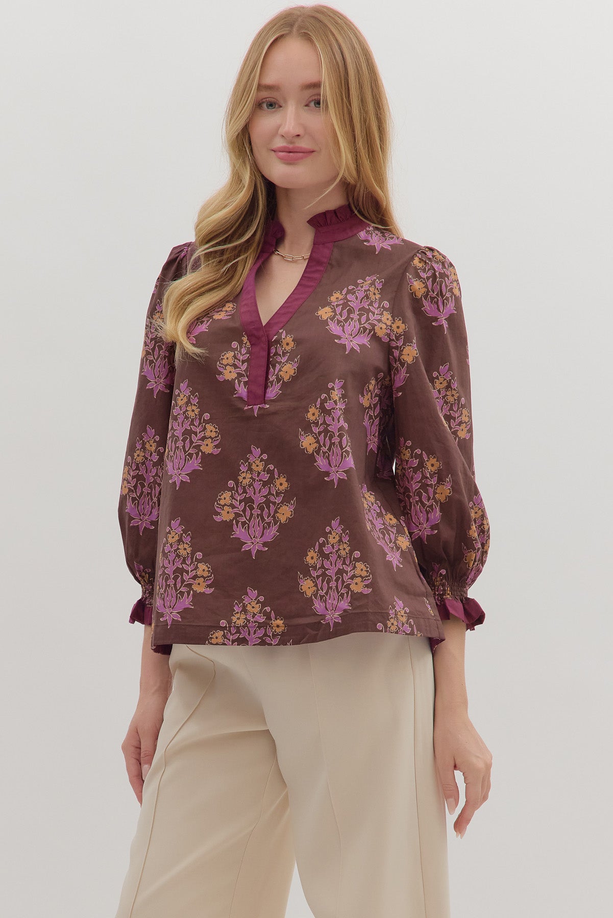Busy Woman Top Chocolate