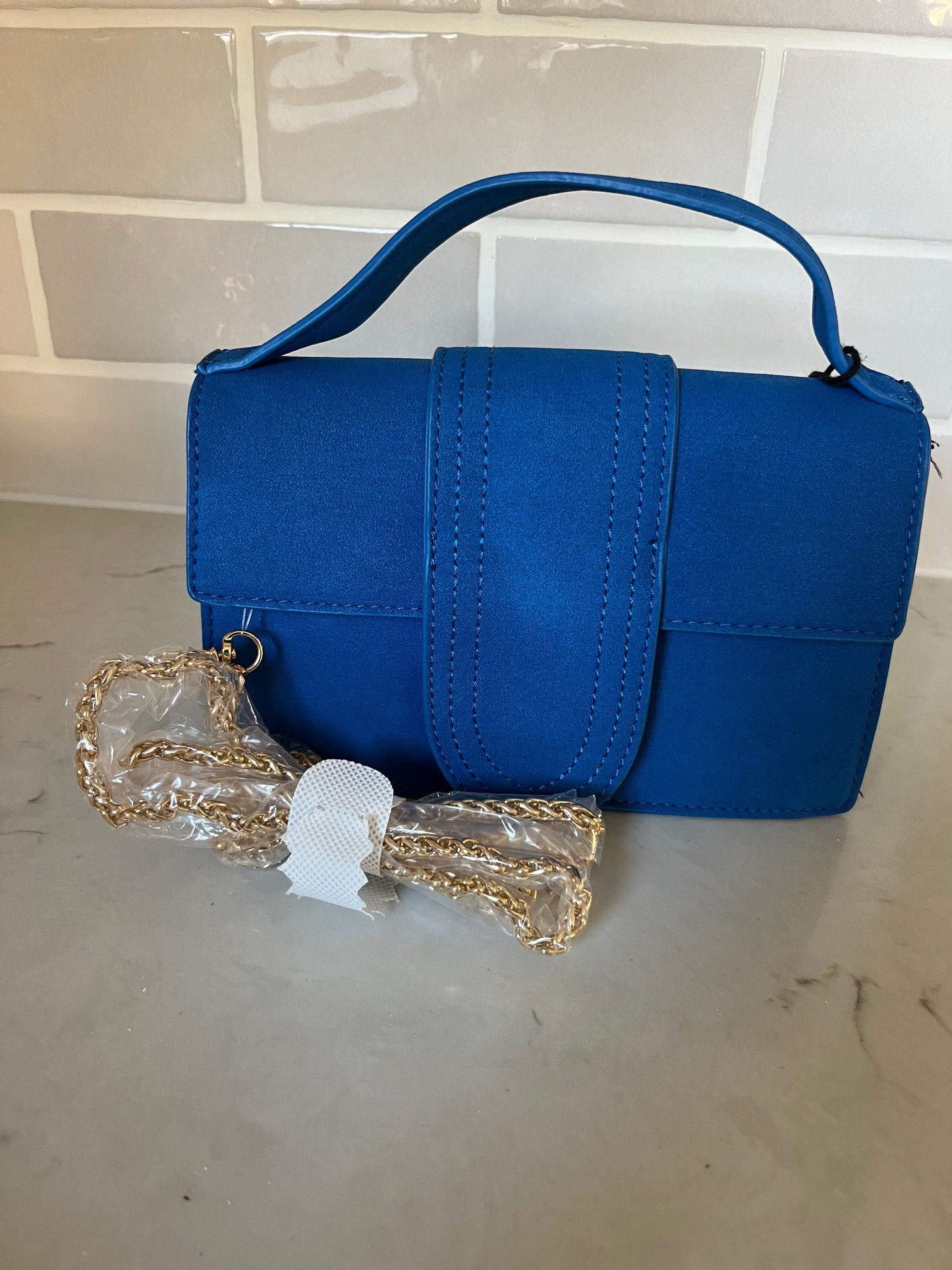 Just a Girl & Her Bag Blue