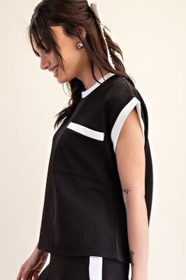 On Cloud 9 Top Black