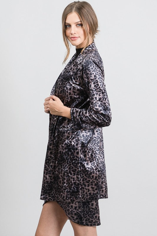 Living On The Edge Velvet Blazer