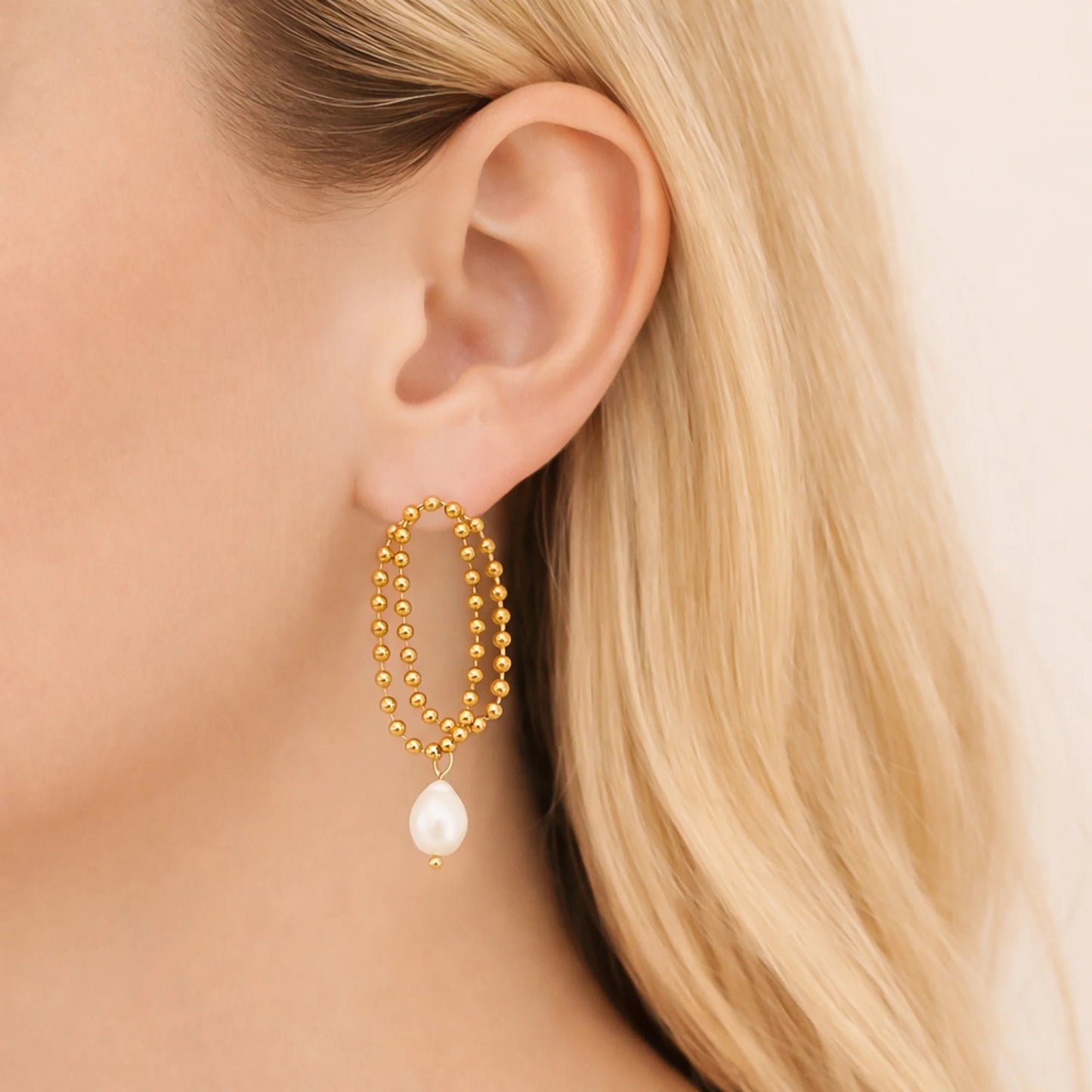 OMG Bling Pearl Drop Earrings