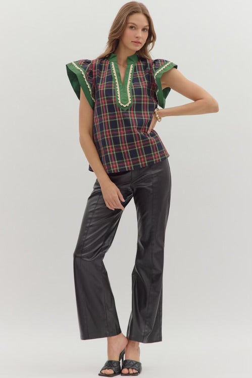 Back In Plaid Top