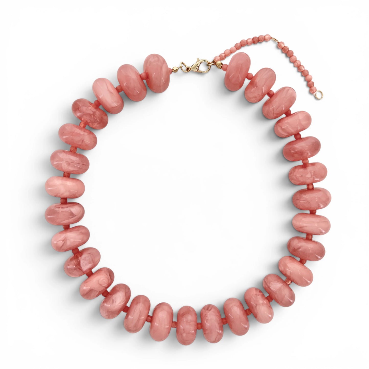 Color Me Happy Bead Necklace Mauve