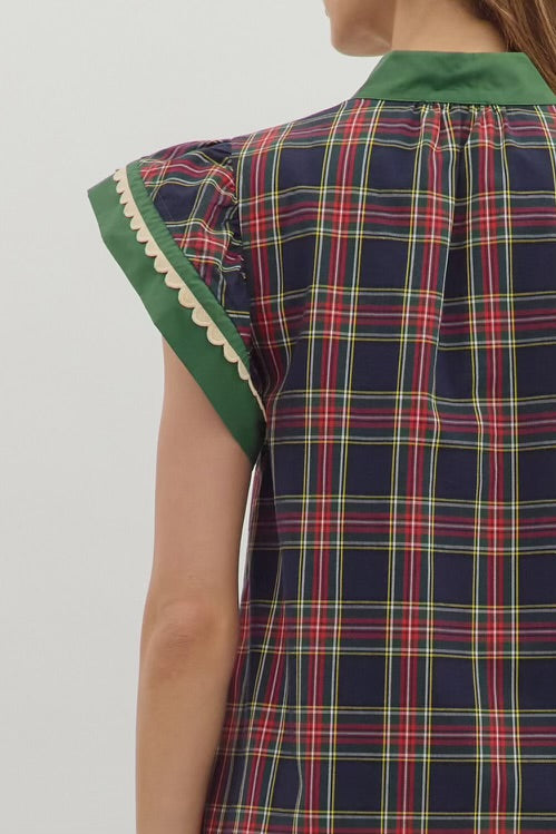Back In Plaid Top