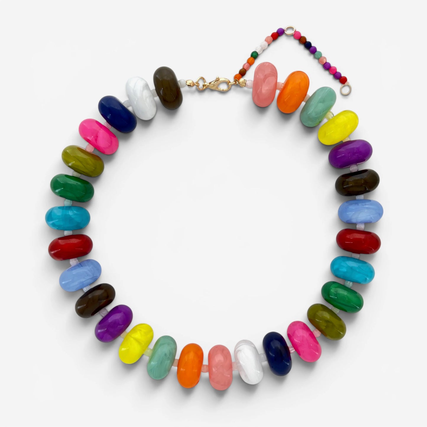 Color Me Happy Bead Necklace Multicolor