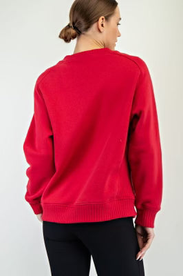 On Fire Sweatshirt Red