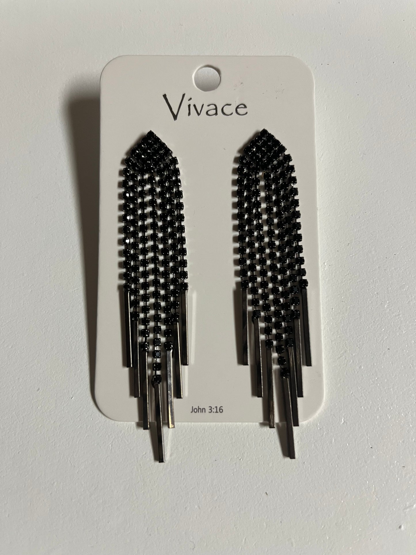 Set The Trend Black Beaded Earrings