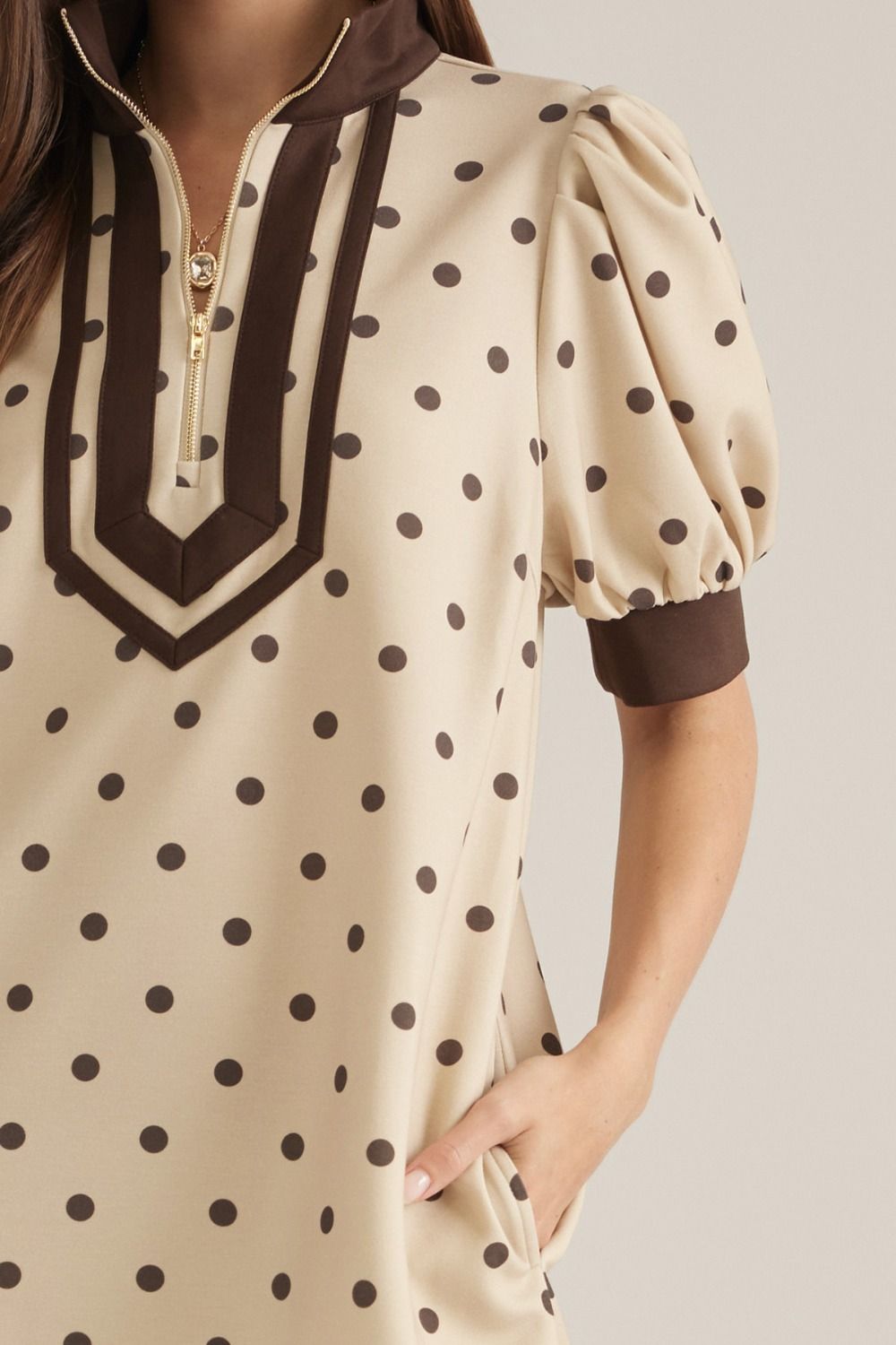 Cocoa Dot Dress
