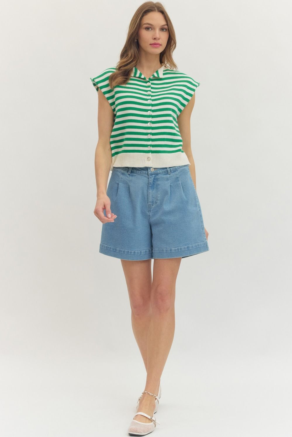 Palm Grove Sweater Top