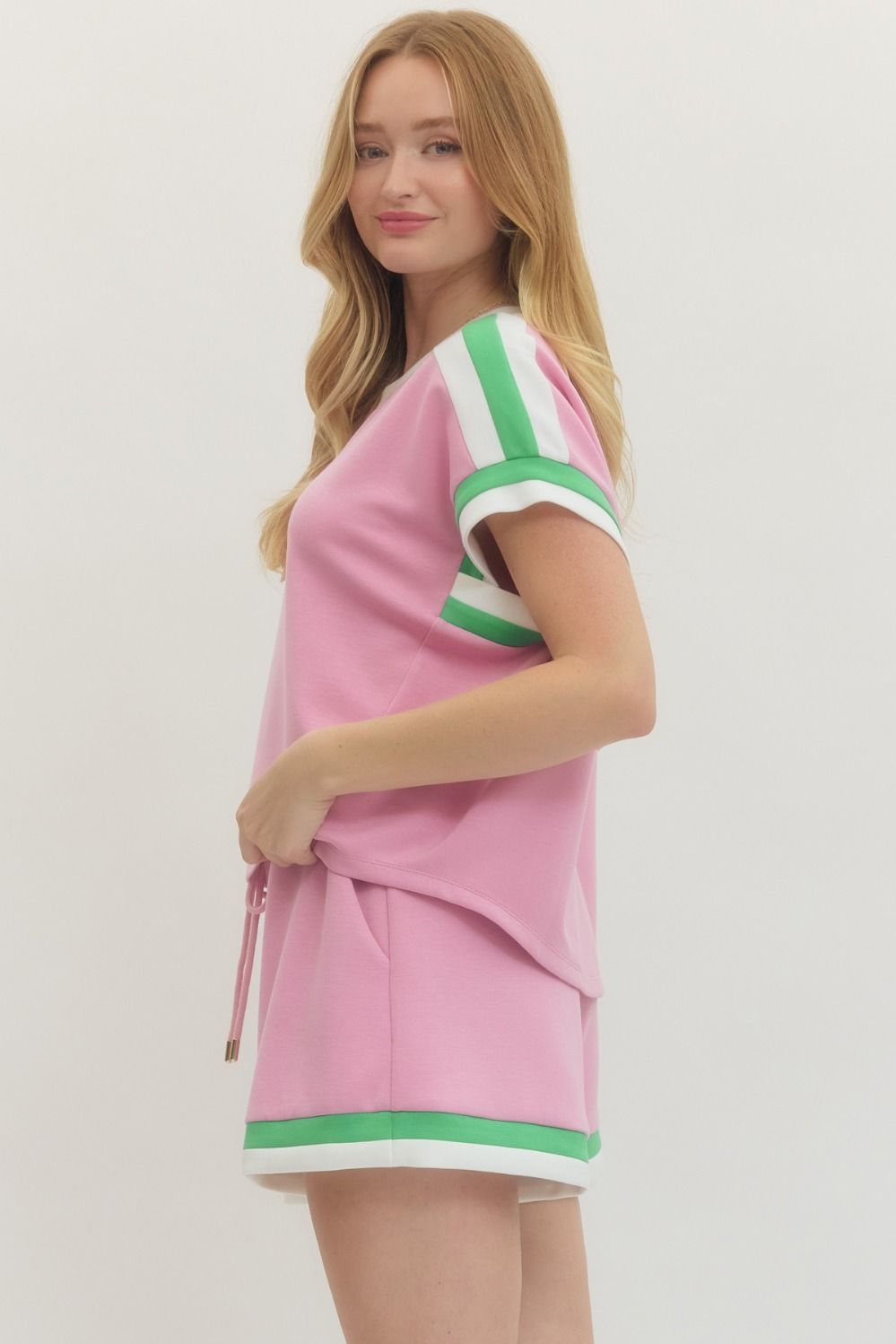 Varsity Babe Set Bubblegum Pink