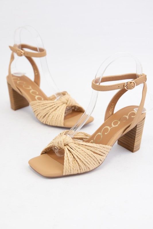 Step Out In Style Raffia Sandals