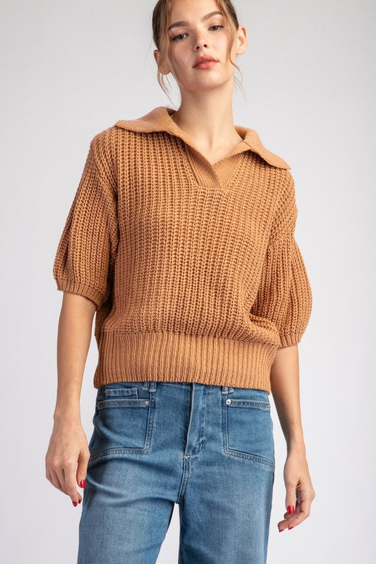 Coffee Date Sweater Top