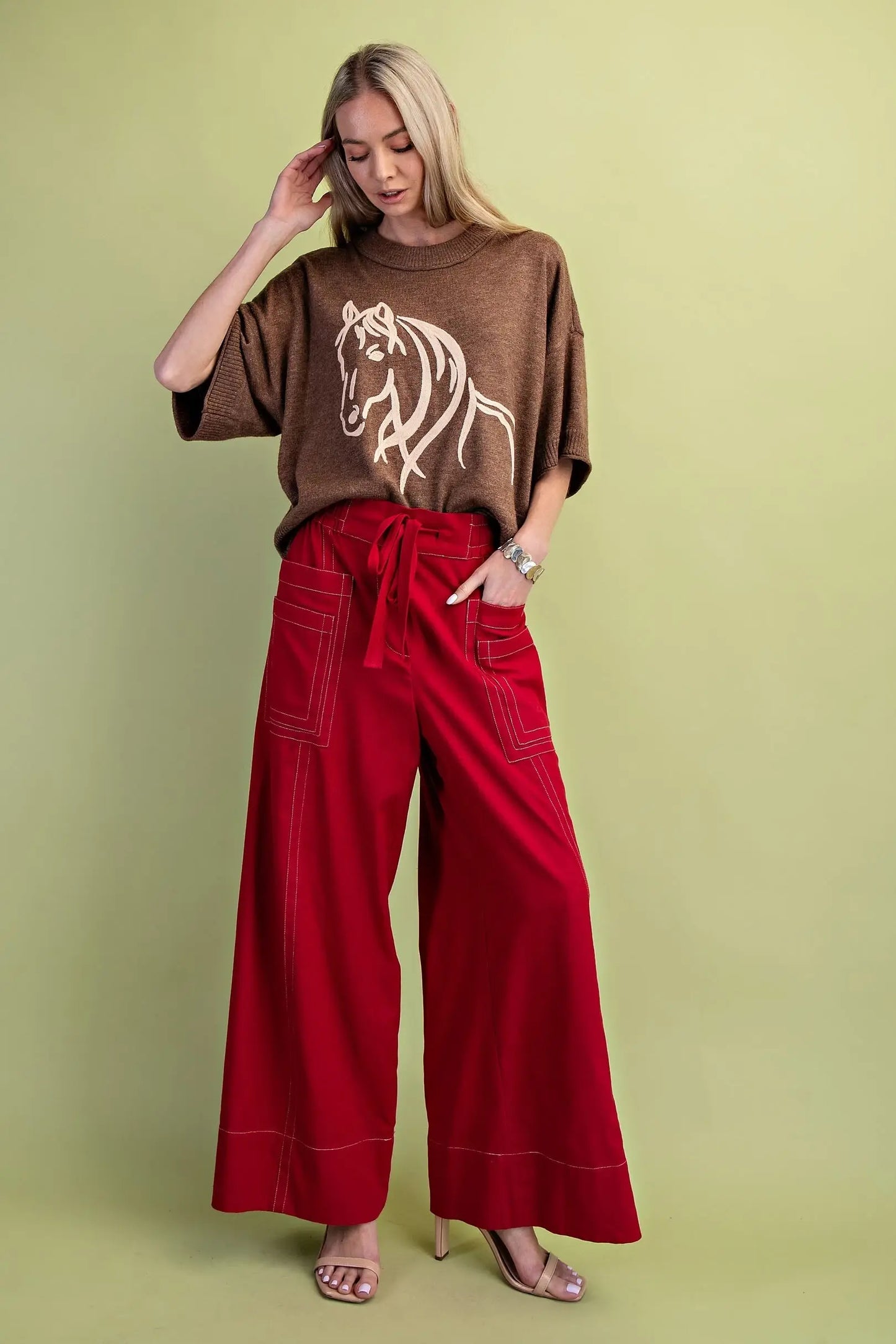 Let The Good Times Roll Pants Red