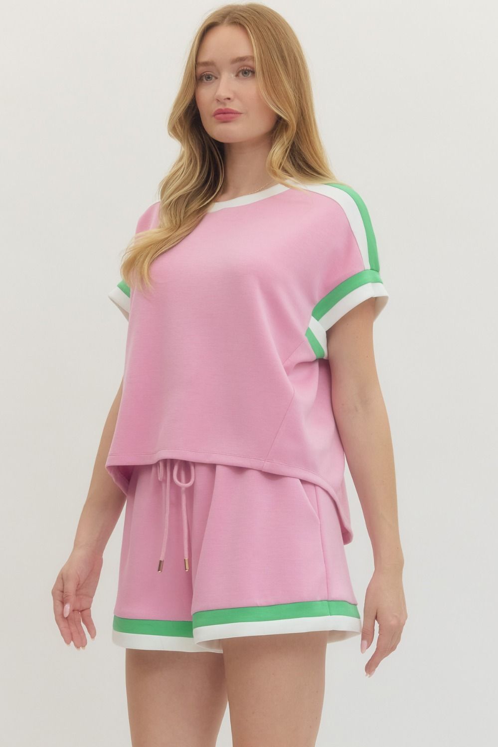 Varsity Babe Set Bubblegum Pink