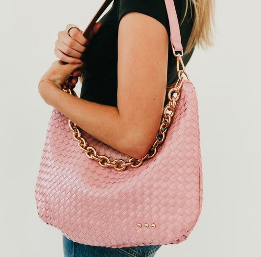 Pretty Simple Shoulder Bag Dusty Rose Pink