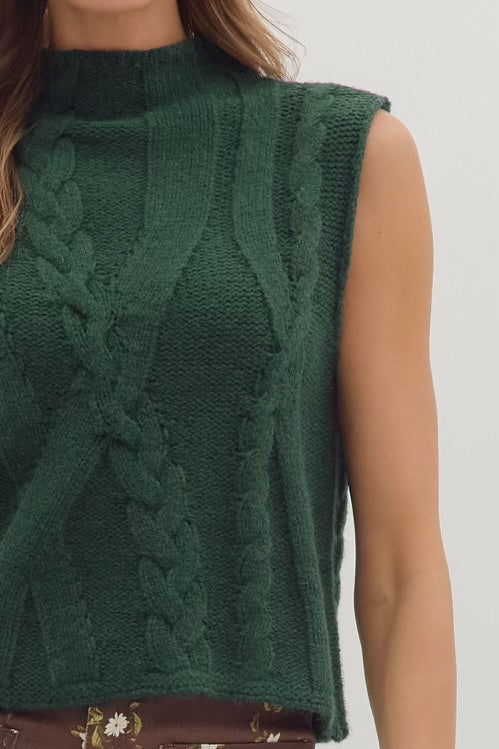 Coco Dreams Sweater Top Hunter Green
