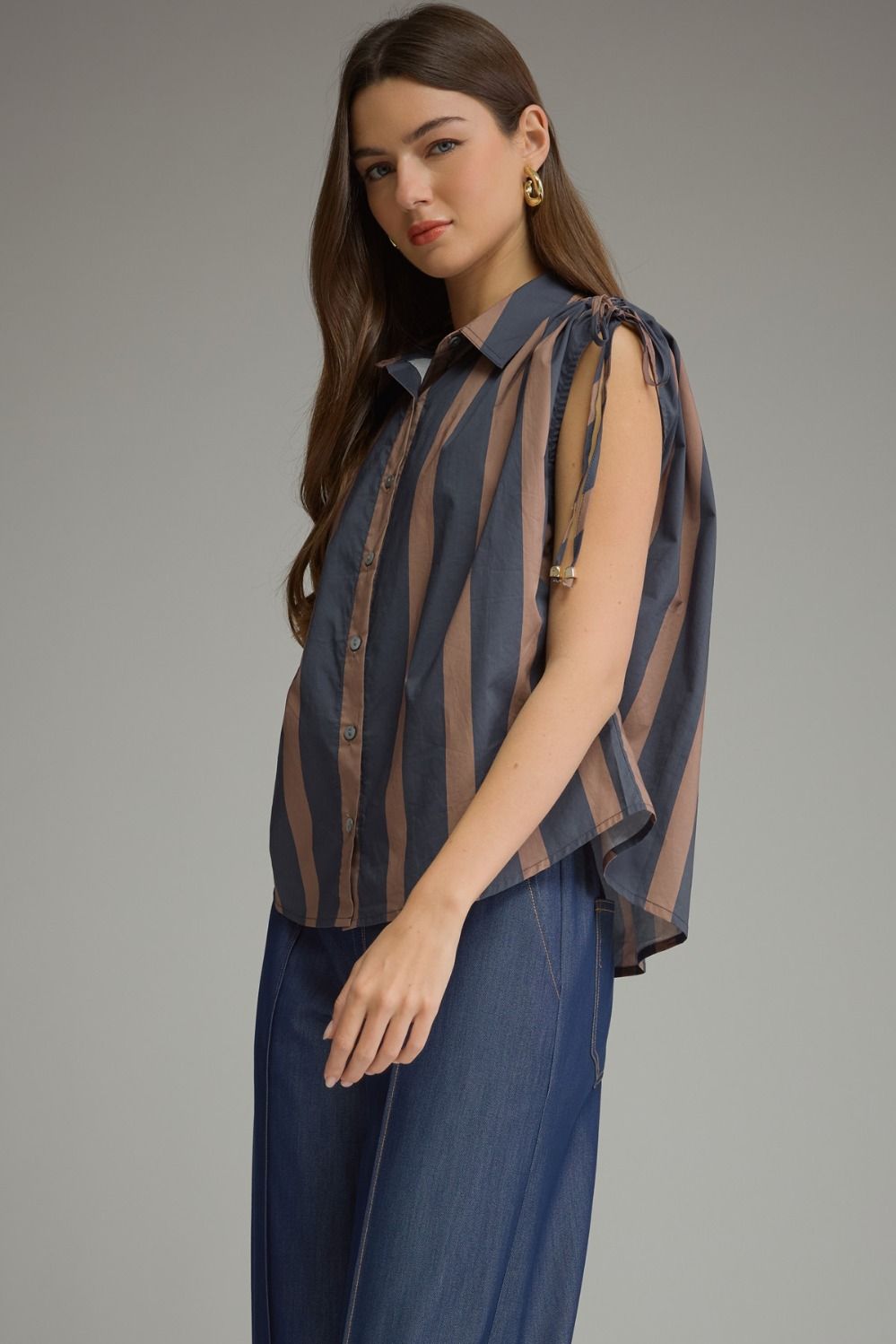 Over It Top Navy/Brown