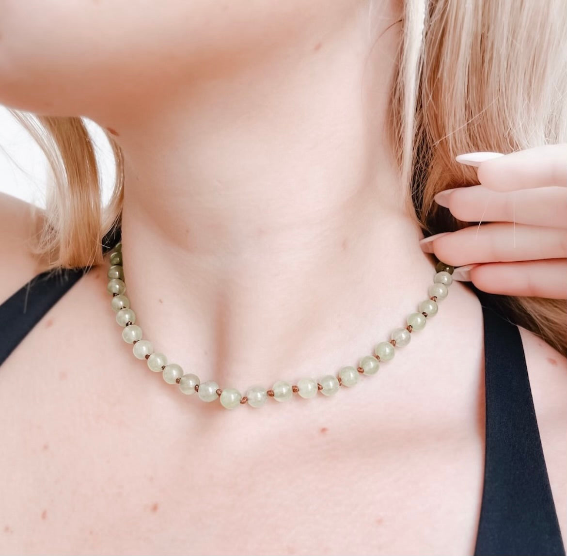 Treasure Beauty Stone Necklace Aventurine