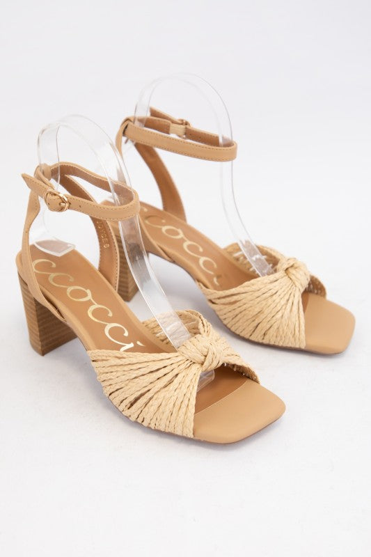Step Out In Style Raffia Sandals