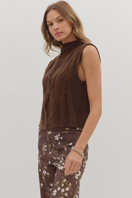 Coco Dreams Sweater Top Brown