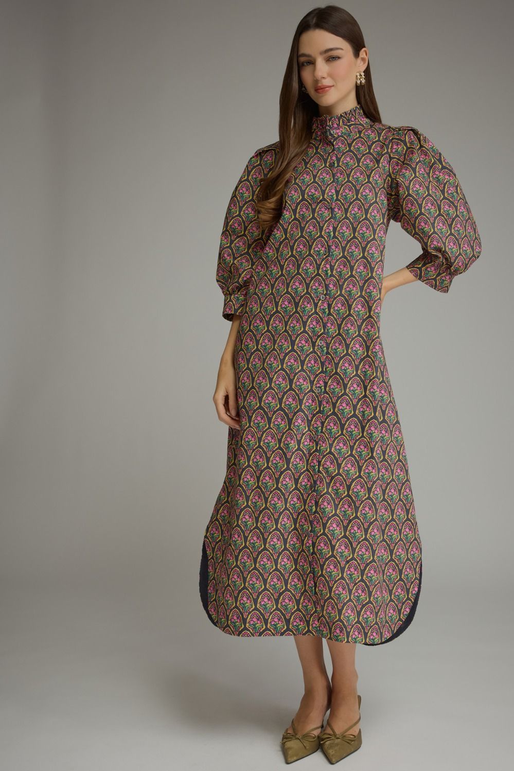 Midnight Botanical Dress