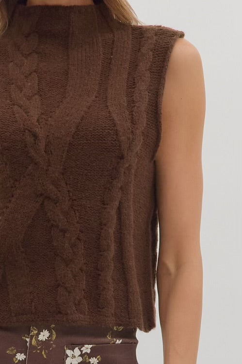 Coco Dreams Sweater Top Brown