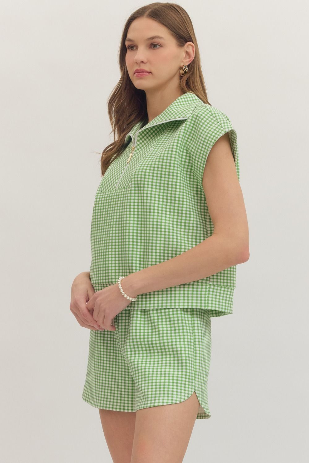 Gingham Goals Set Green