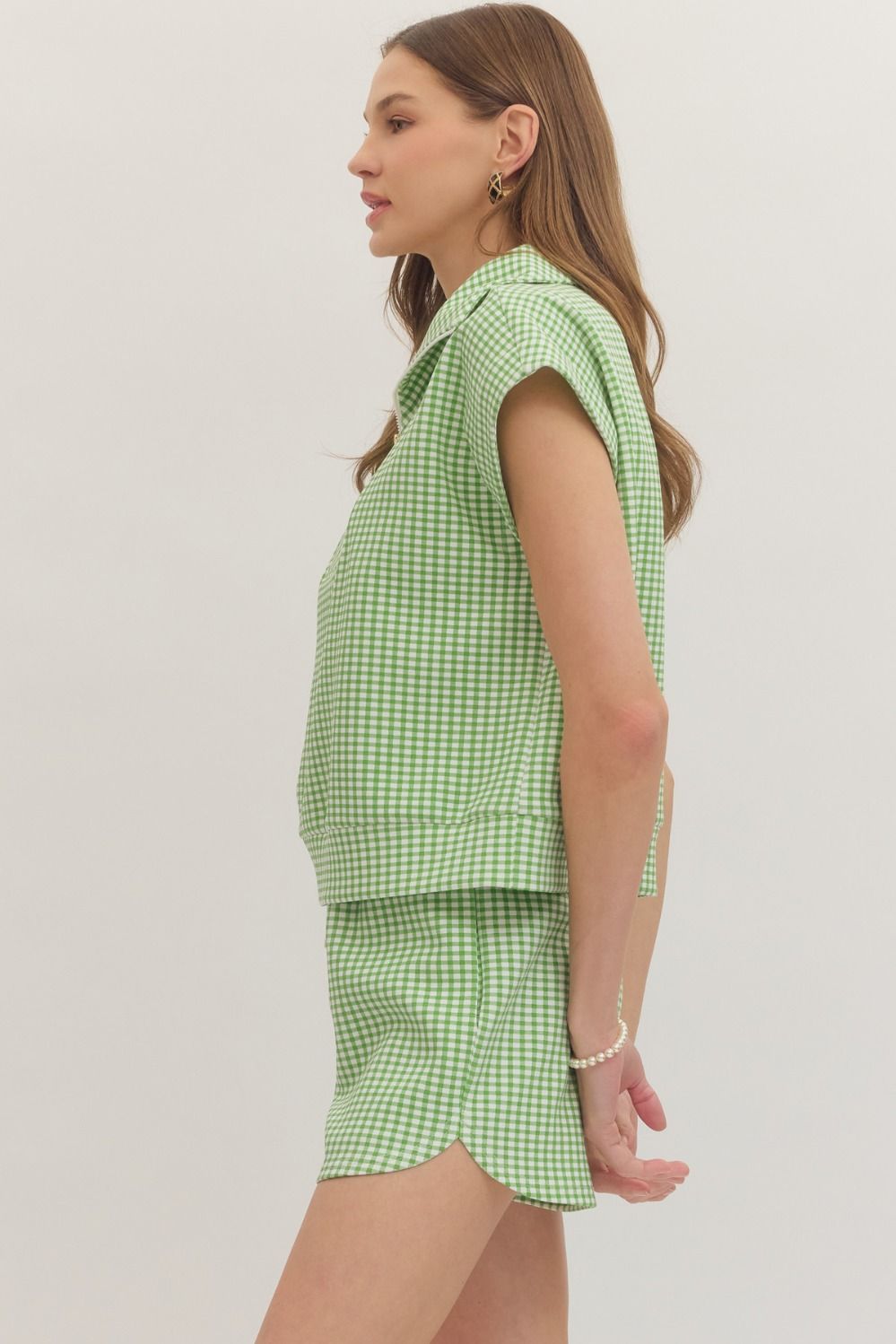 Gingham Goals Set Green
