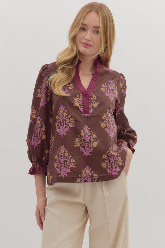 Busy Woman Top Chocolate
