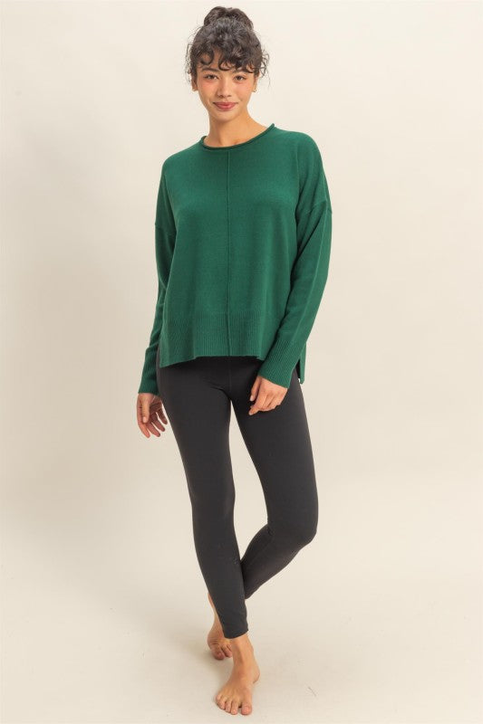 Wine Not Sweater Pine Green
